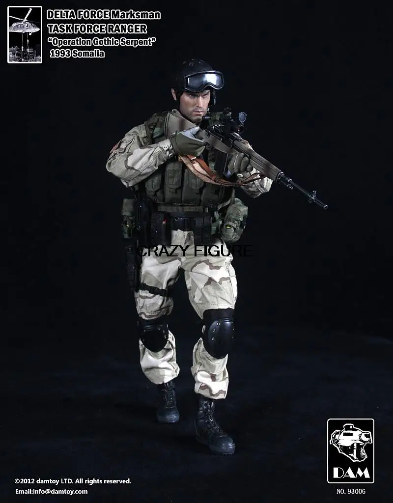 1/6 ブラックホークダウンフィギュア デルタ隊員リーダー
