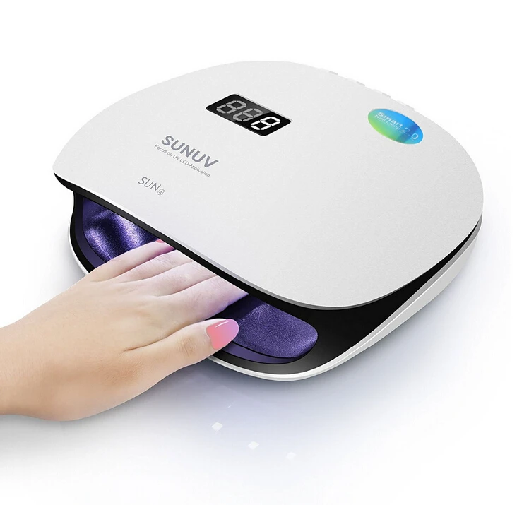 

SUN4 48W LED Nail Dryer Double Light Source Low Heat Mode Fingernail & Toenail Fast Gel Curing UV Lamp Nail Light Nail Tools