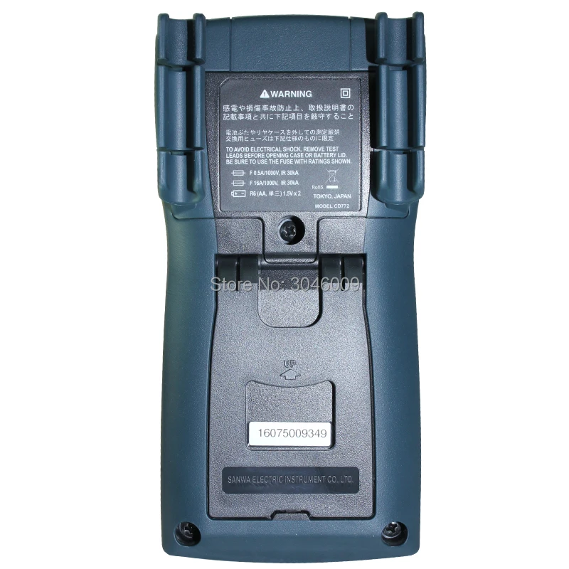 Tester Digitale SANWA CD772 – Misuratore Di Tensione True RMS, Termocoppia Tipo K, Fusibile 30kA, Sicurezza Elettrica Professionale