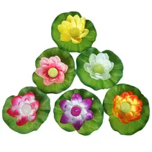 Silk Artificial Lotus Floating font b Wishing b font font b Lamp b font Candle Light
