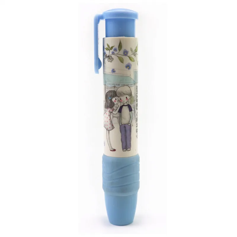 Милые каваи пресс резиновые ластики школьный детский карандаш ластик для подарка 1 шт - Цвет: Синий