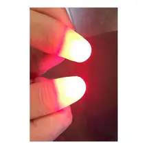 1 пара творческих волшебников красный светильник подсказки палец с светодиодный красный волшебный наконечник для большого пальца светильник Иллюзия мягкий стандартный размер 2 шт. реквизит