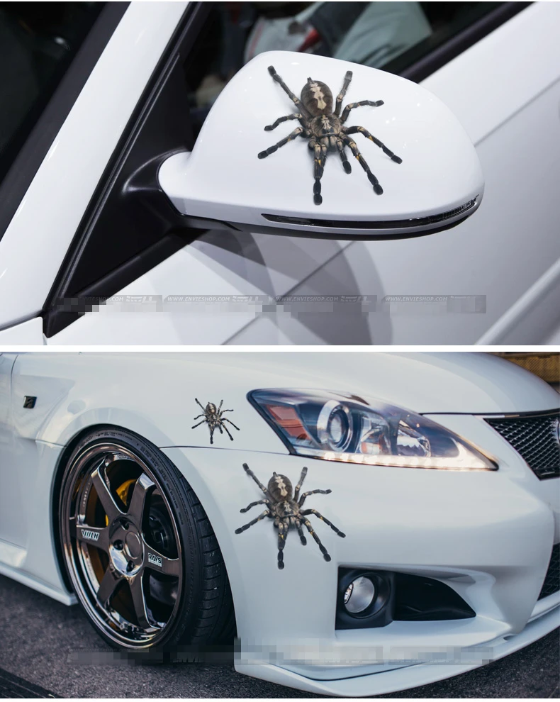 

1 Piece Car Sticker Spider Scorpion Waterproof Naked Eye 3D Scratch Occlusion Personalized Decals Buy 2 Get 1 Free