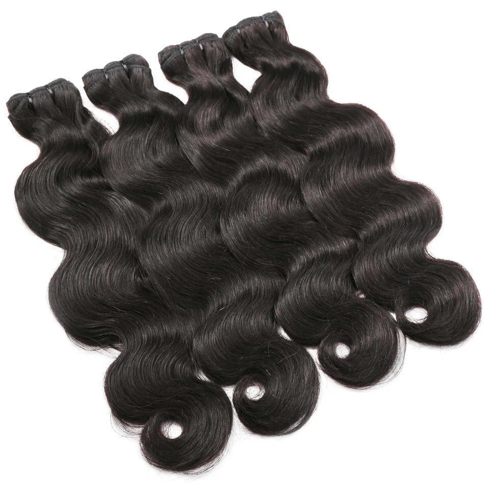 Класс 9A волосы объемная волна 10-24 дюймов Необработанные индийские девственные волосы пряди RosaBeauty натуральный цвет человеческие волосы для наращивания