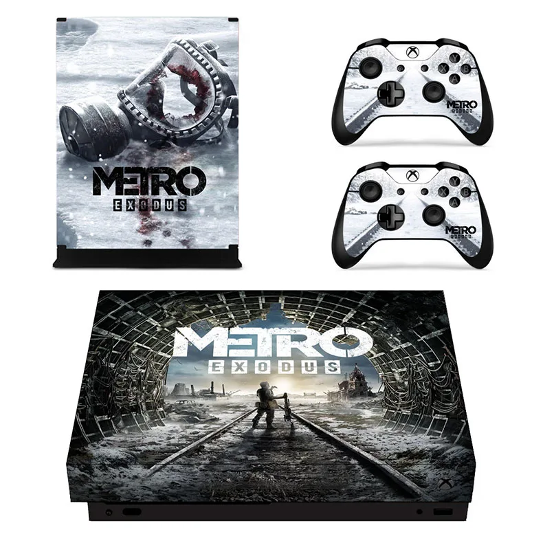 Metro Exodus виниловые наклейки для кожи, наклейки для xbox one x, наклейки s Pegatinas Adesivo для xbox one x консоли и двух контроллеров - Цвет: YSX1X2056