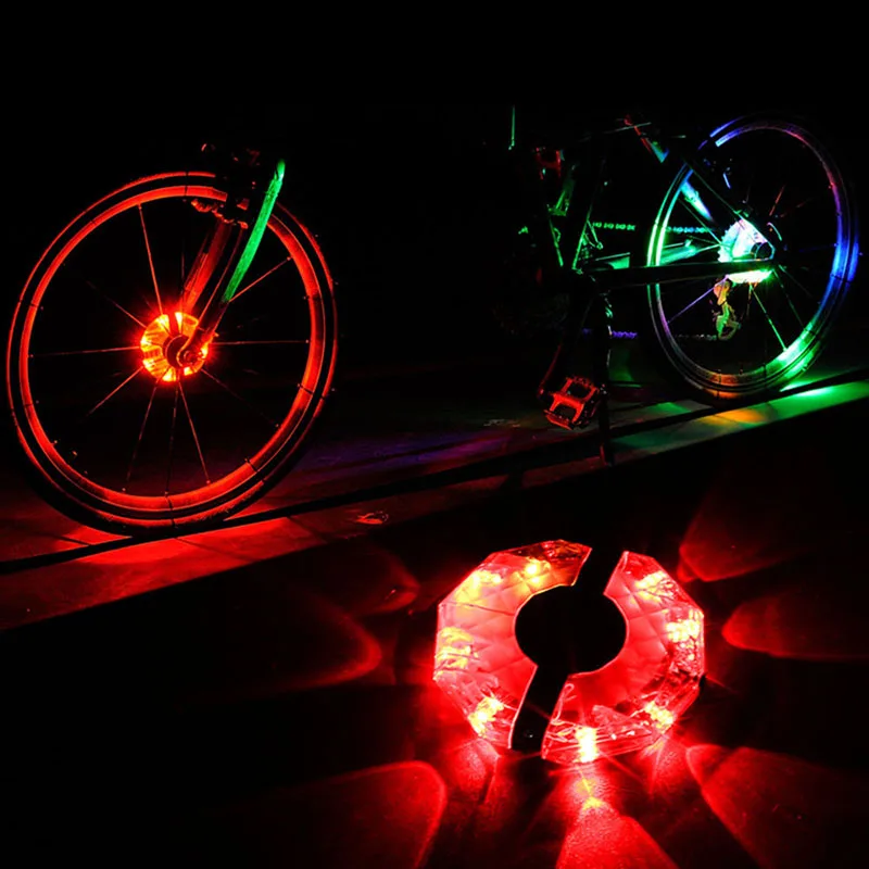Best Bike Wheel Hub Lights LED Cycling Colorful Bicycle Spoke Bike Wheel Hub Lights Waterproof LED Cycling Lamp 1