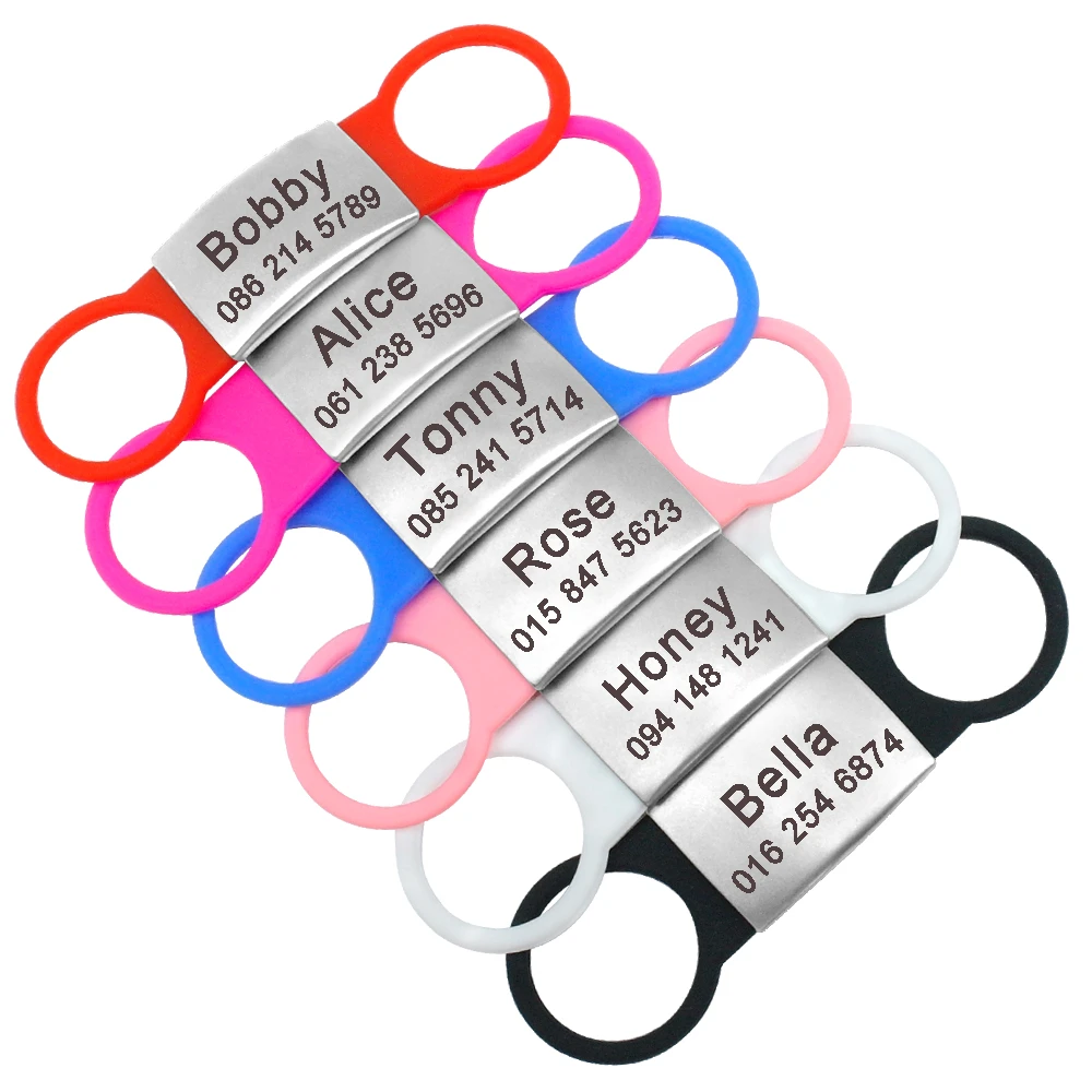 rubber dog id tags