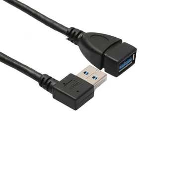 

90 Degree High Quality USB 3.0 AM to AF Cable, 30CM 90degree usb3.0 male to usb3.0 female