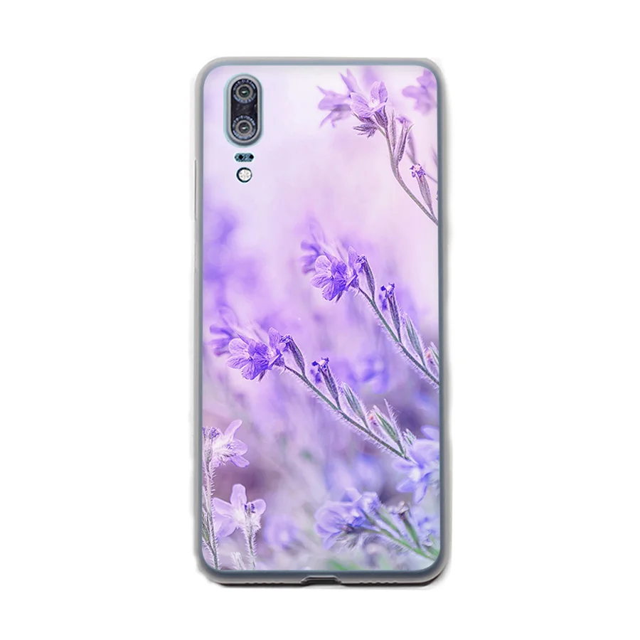 Чехол для телефона простой Лавандовый фиолетовый чехол с цветами Huawei Mate 10 20 Lite Pro