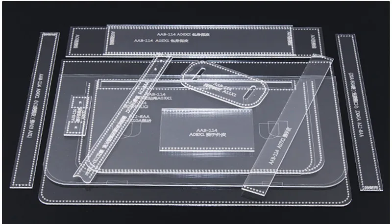 1 комплект кожаная акриловая сумка на плечо сумка шаблон шаблоны трафареты 38*27*9 см