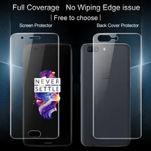 Oneplus 5 Écran Protecteur IMAK 3D Pleine Couverture Souple Hydrogel 2 PCS avant + 2 PCS Retour Protecteur D’écran Film Pour Un Plus 5 A5000