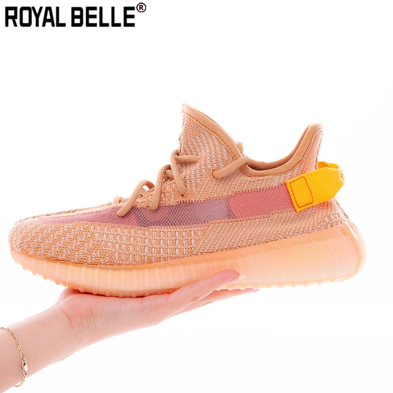 

Royal Belle Hot Fashion Casual Mesh 350V2 Sneakers Women Men Lace Up Creepers Female Chaussures Femme Reflective Ladies Shoes
