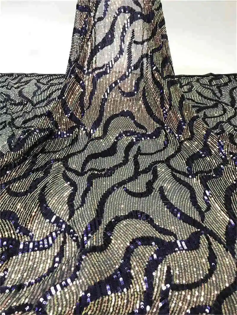 Фабрика предлагает последние расшитые блестками кружева африканский тюль ткань для ткани нигерийские блестки кружева для вечернего платья NX11us