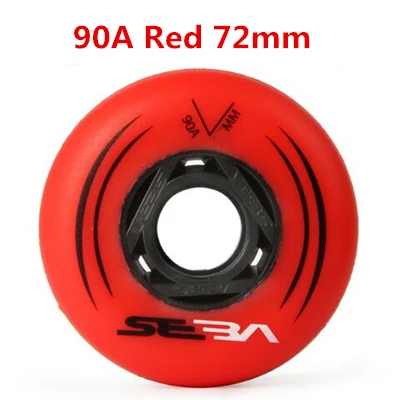 8 pcs Red 72mm 90A SEBA скользящее конькобежное колесо для SEBA High HV HL KSJ WFSC колеса для роликовых коньков 72 мм 76 мм 80 мм раздвижные Рудас красный белый черный 8 шт - Цвет: 8 pcs Red 72mm