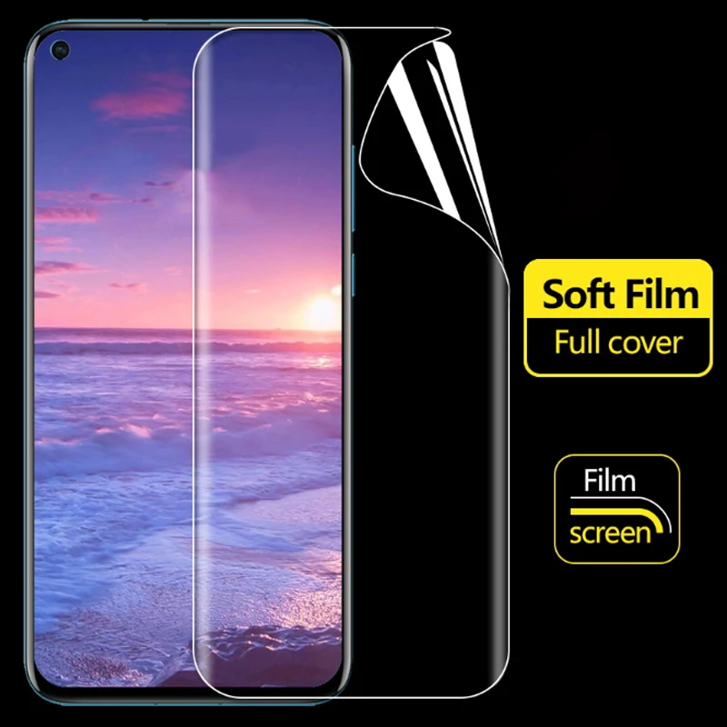 Мягкая Гидрогелевая пленка для Huawei Nova 5 Pro 5i 4 4E 3 3i 3E 2 2i lite полная защита экрана