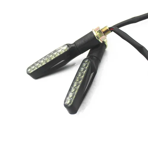 

Black 9 LED Turn Signal Indicators Blinker Amber Light Motorcycle For Honda Suzuki Yamaha Kawasaki Chopper Bobber Cafe Racer