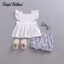 Шорты для девочек милые штаны с принтом в виде Детские летние шорты на каждый день для мальчиков, штаны для мальчиков, эластичные штаны, леггинсы для детей 12m-2yrs