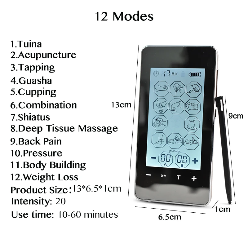 FDA Smart Channel Screen TENS Unit Electronic Pulse Full Body Massager Muscle Relax Relief Back Pain Acupuncture Therapy Machine FDA Smart Channel Screen TENS Unit Electronic Pulse Full Body Massager Muscle Relax Relief Back Pain Acupuncture Therapy Machine