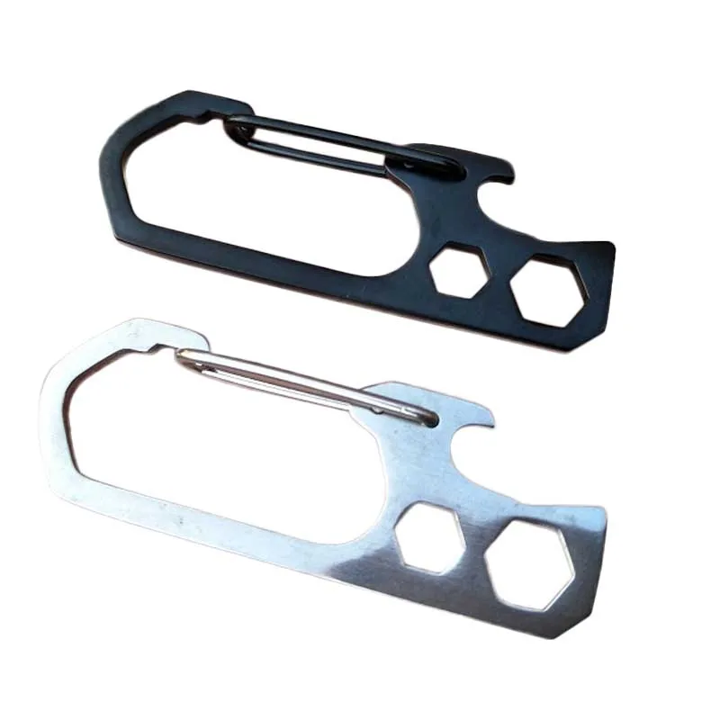 Карманный нож для розлива из нержавеющей стали, шестигранный ключ, нож с кольцом для ключей, для спорта на открытом воздухе, кемпинга, инструменты для выживания