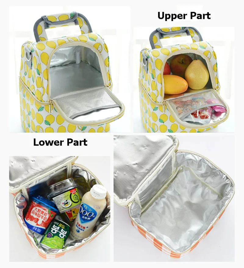 Baby Insulation Breast Milk Bags Fox Double Layer Waterproof Mummy Feeding Milk Food Fruit Storage Shoulder Bag Warm Tote BB5108 (10)