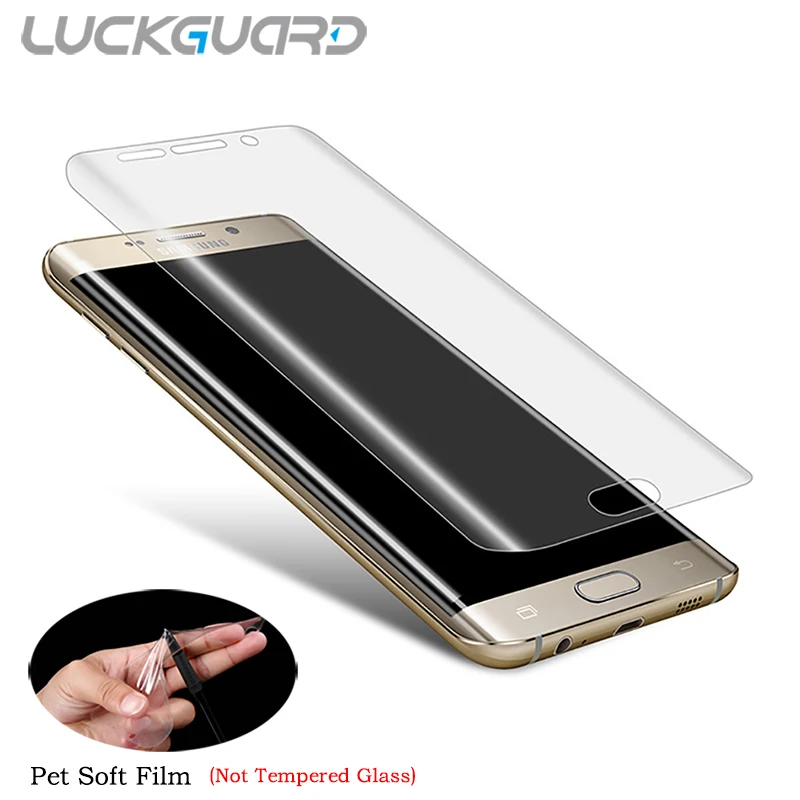 Luckguard для Samsung Galaxy S7 Edge S6 Plus Передняя защитная Pet Плёнки полный охват (не закаленное