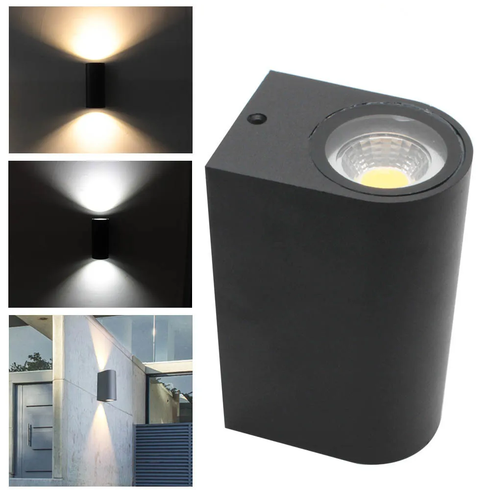 

New High Quality 6w Outdoor Double Up & Down Wall Light LED bulbs Included Drop Shipping