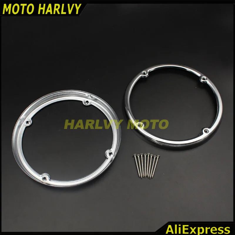 Chrome Tour Pak Speaker Trim For Harley Electra Glide Ultra Limited Tri Glide