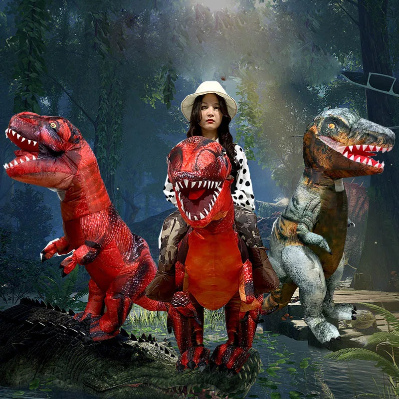 

Inflatable T Rex Raptor Costume Cosplay Nightmare Before Christmas Dinosaur Costume Anime