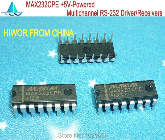 50 шт./лот MAX232CPE MAX232 DIP-16 + 5v-питание многоканальный RS-232 драйверы/приемники |