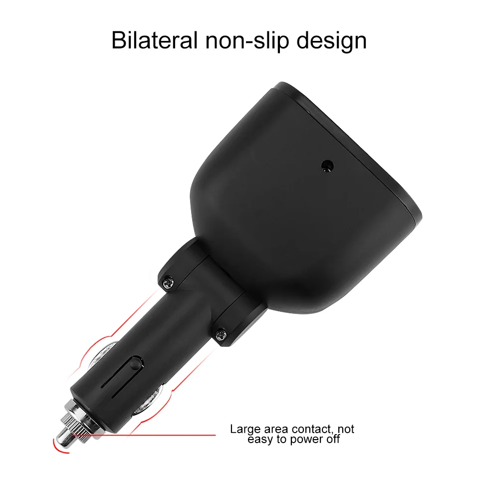 AOSHIKE 2 Way QC Зарядное устройство адаптер для автомобильного прикуривателя 12 V-24 V Splitter гнезда Подключите светодиодный с 2 портами(стандарт 3A для телефона MP3 DVR