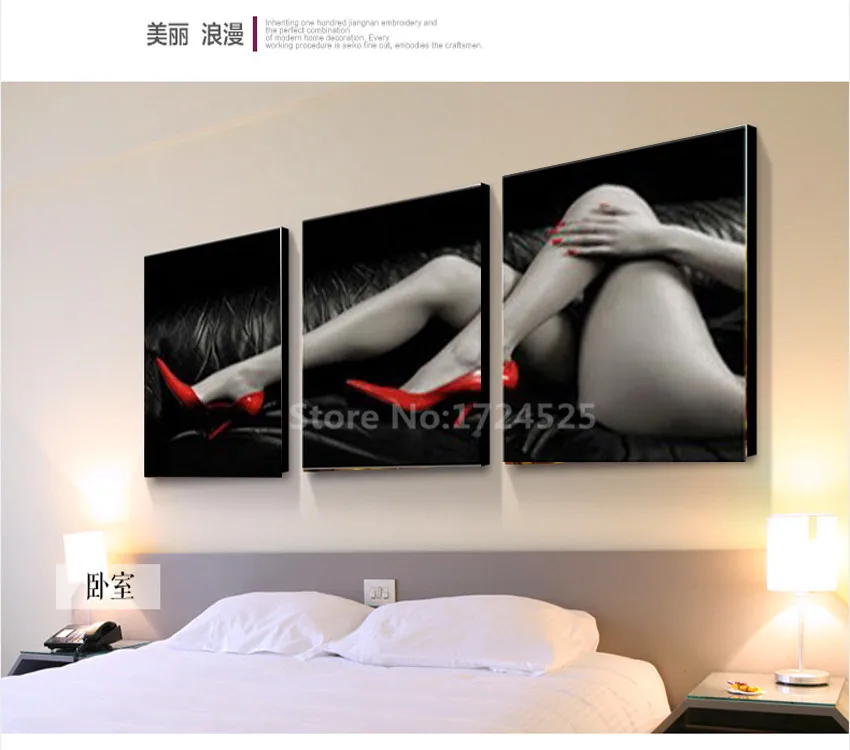 No-Frame-3-Pieces-Sexy-Lady-Cuadros-Canvas-Painting-Unframed-Abstract-Modular-Pictures-Home-Decor-Wall (1)