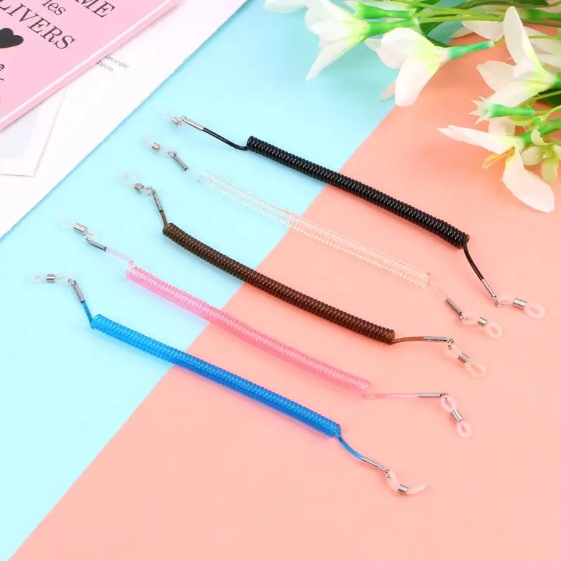 

Fashion Men Women Kids Silicone Anti Slip Eyeglasses Stretchy Strap Eyewear Sunglasses Neck Cord Outdoor Sports Strap 5 Colors