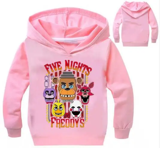 

New Five Night at Freddy Hoodies Teenagers Boys Sweatshirt Girl t shirt Long Hoodie Baby Costumes Jumper Casual Wear 2-12Years