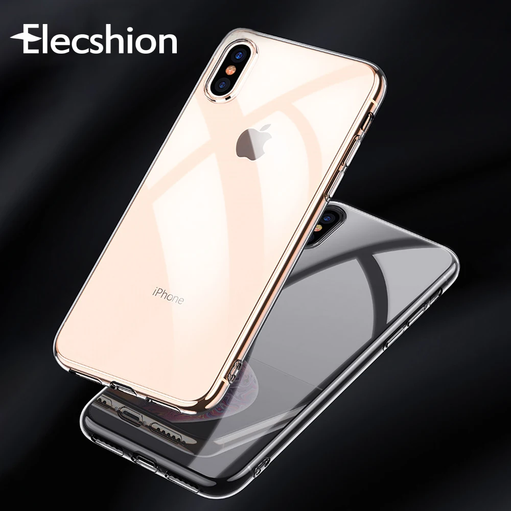 

Soft Ultra Thin Slim Transparent Case For iPhone 7 8 Plus Shockproof 6 7 8 X XS MAX XR Back Protective Clear Smart Accessories