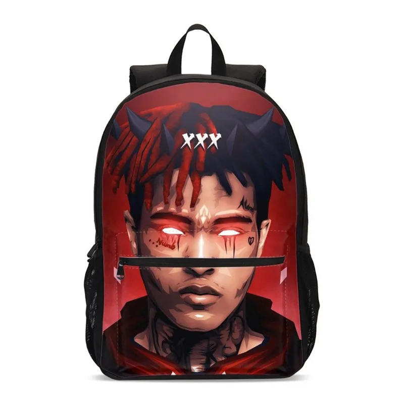 

2019 Famous Rapper Xxxtentacion School Bags Laptop School Backpack For Teenage Boys Mochila Children Bookbag Travel Shoulder Bag