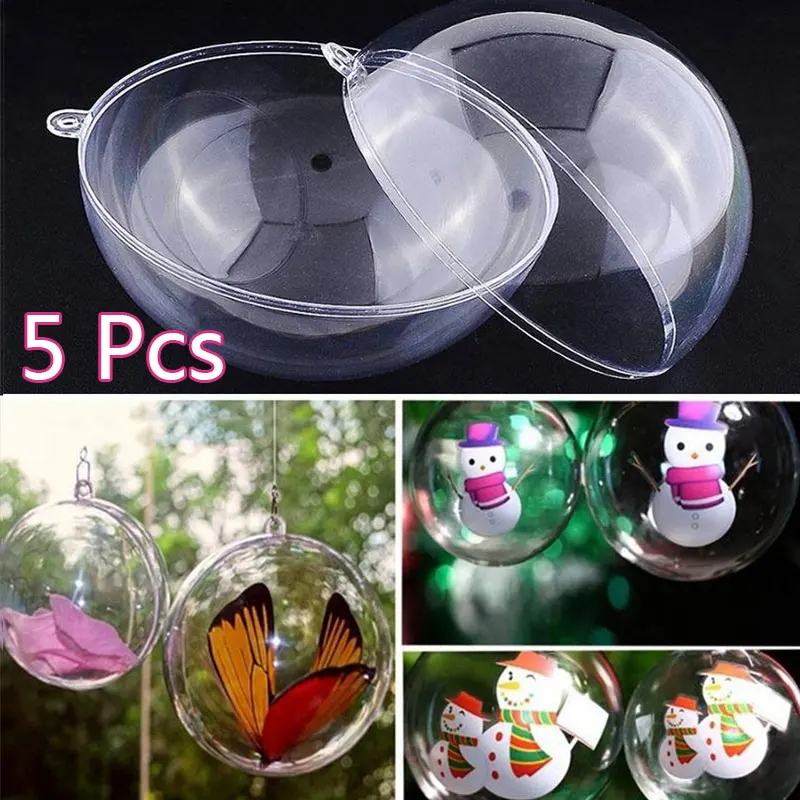 

Christmas Decorations Xmas Hanging Xmas Ball Clear Decor Tree Toy Party Christmas 8cm