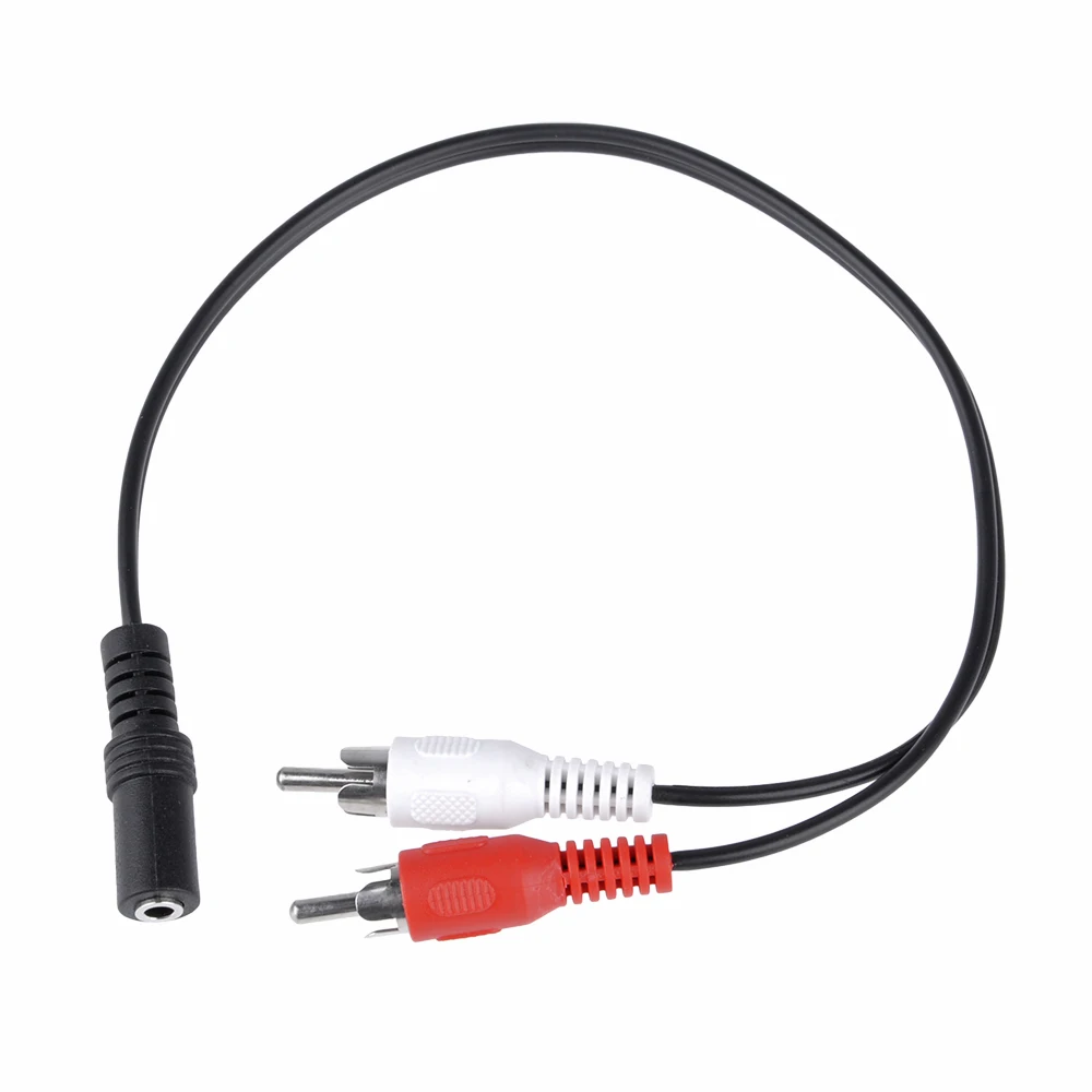 3 5 мм разъем для 2 Phono RCA аудио кабель свинцовый штекер Y сплиттер