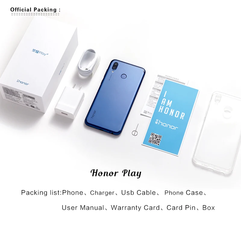HONOR Play мобильный телефон 6 3 дюйма Kirin 970 Восьмиядерный Android 8 1 2340x1080 быстрое