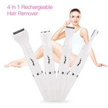 4 в 1 USB перезаряжаемая Женская бритва для удаления волос на теле беспроводной Эпилятор подмышек для ног бикини для бровей Триммер для волос на теле Набор 31