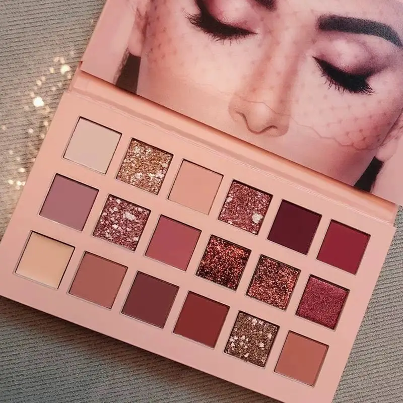 

18Color Nude Shining Eyeshadow Pearlescent Makeup Glitter Pigment Smoky Eye Shadow Pallete Waterproof Cosmetics eye shadow tray