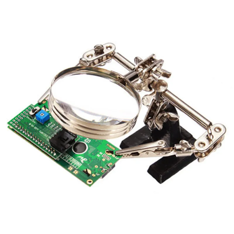 

BEST 168Z 5x Zoom Desktop Magnifier Magnifying Glass with Clip for Cell Phone SMD Electronic Maintenance Repair Tools