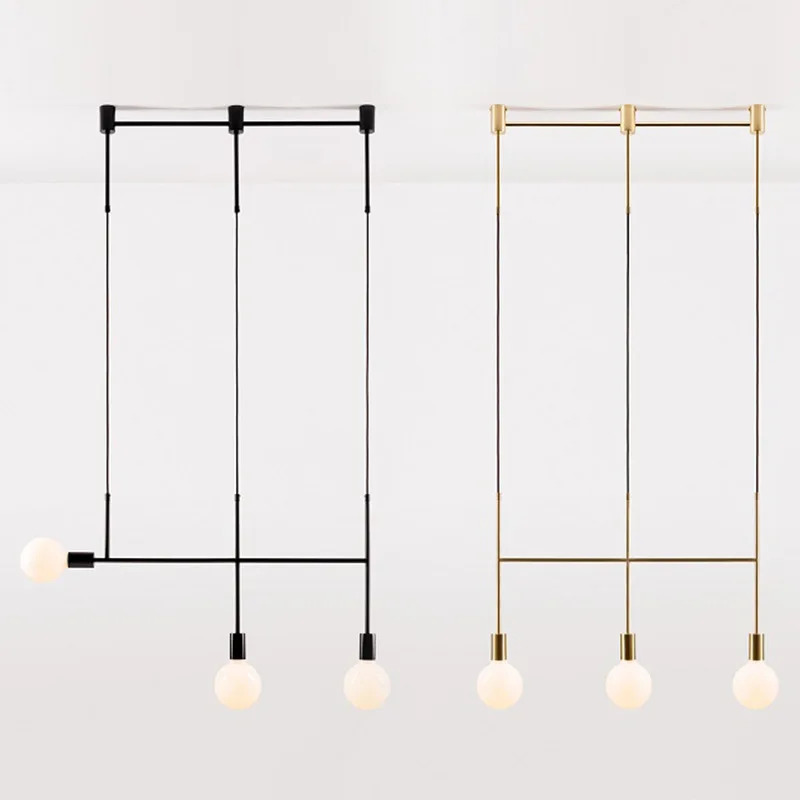Modern nordic Iron pendant light hanging lights living room bedroom pendant lamp LED decor Indoor home studyroom pendant lights