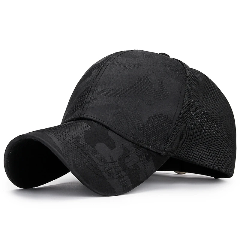 

Summer Black Camouflage Mesh Baseball Caps For Men Women Summer Sun Dad Hat Camo Mesh Cap Bone Dad Hats