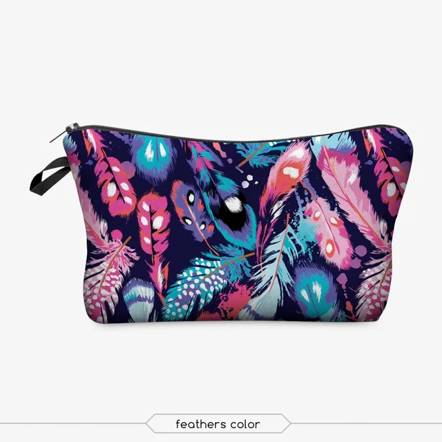 Jom Tokoy Printing Makeup Bags With Multicolor Pattern Cute Cosmetics Pouchs For Travel Ladies Pouch Women Cosmetic Bag -