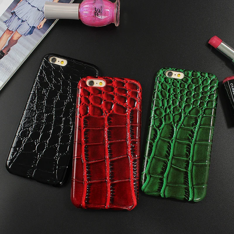 

JAMULAR for iphone X dermatoglyph Case Crocodile Snack Skin PU Leather Cove Cases for iPhone 6 6s 7 8 Plus 10 Coque shell Funda