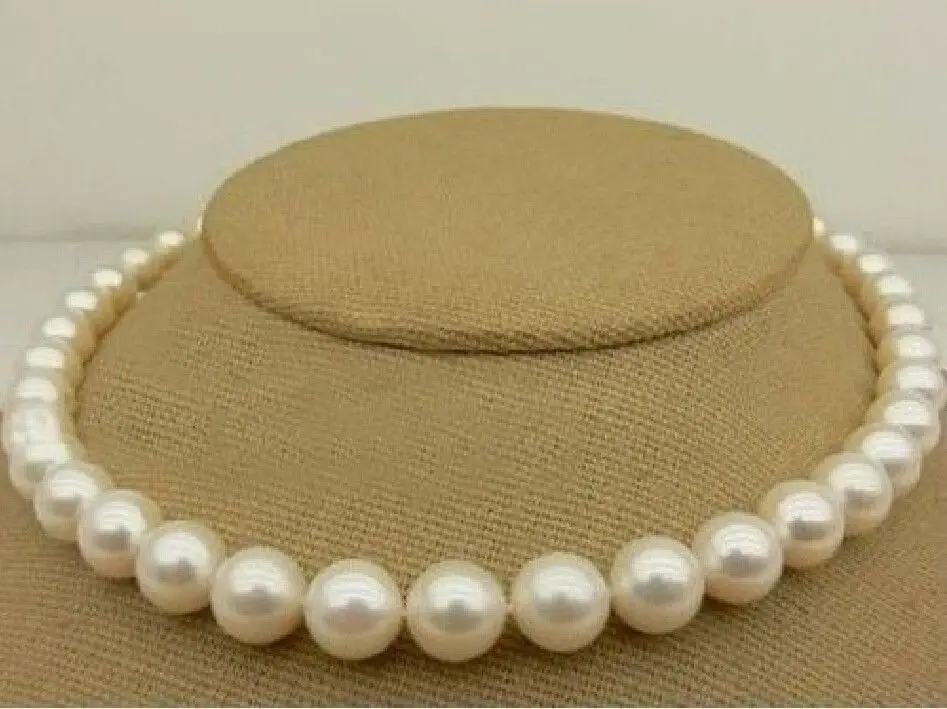 

Free Shipping >>>>> HOT 10-11MM SOUTH SEA NATURAL WHITE PEARL NECKLACE 14K GOLD 18INCH v