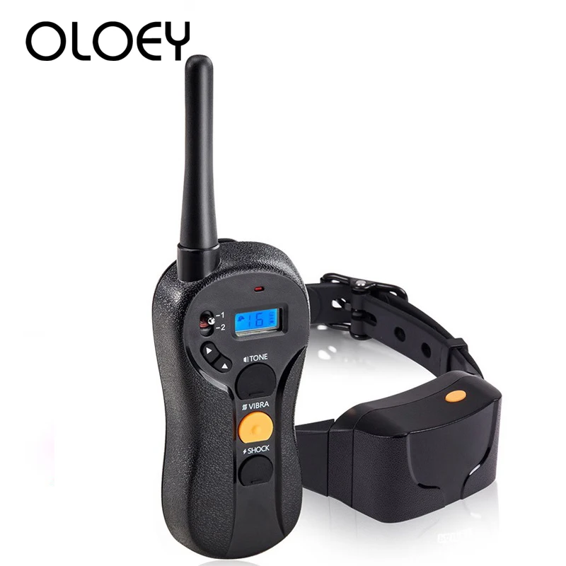 

D-1485 Electric Puppy Dog Training Collar Remote Control For Stop Barking Training Collar Shocker Anti-Bark Device 2019 Original