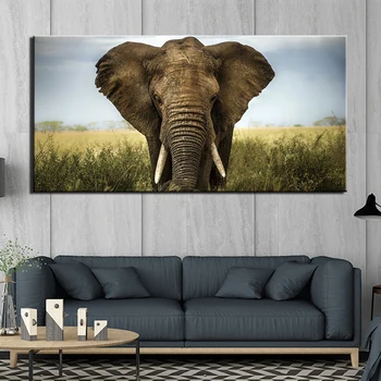 

Home Decor Canvas Painting 1 Pieces Pictures Animal Elephant Wall Art Prints Modular Poster For Living Room Artwork