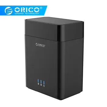 

ORICO 2-Bay Magnetic-type 3.5 inch Hard Drive Enclosure USB3.0 to SATA3.0 3.5 in HDD Case Support UASP 12V6.5A Power MAX 20TB