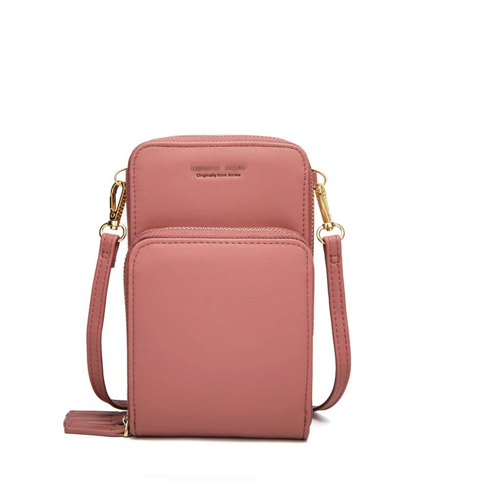 Новое поступление, красочные кошельки для мобильного телефона, модные, для ежедневного использования, держатель для карт, маленькая летняя сумка на плечо для женщин, сумки - Цвет: Розовый